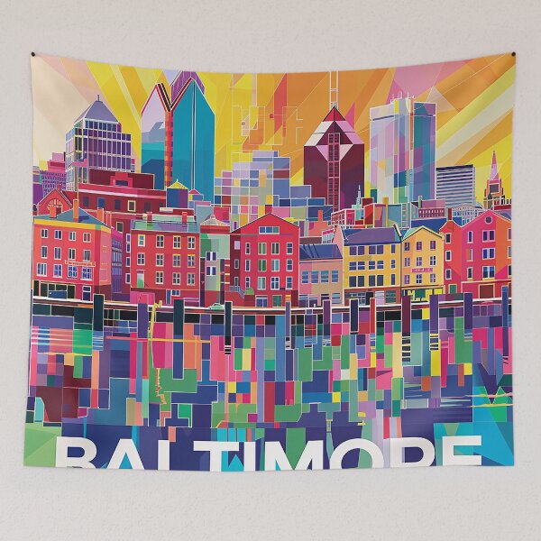 Item preview, Baltimore Print Baltimore Vector Art  designed and sold by nomiraclehere.