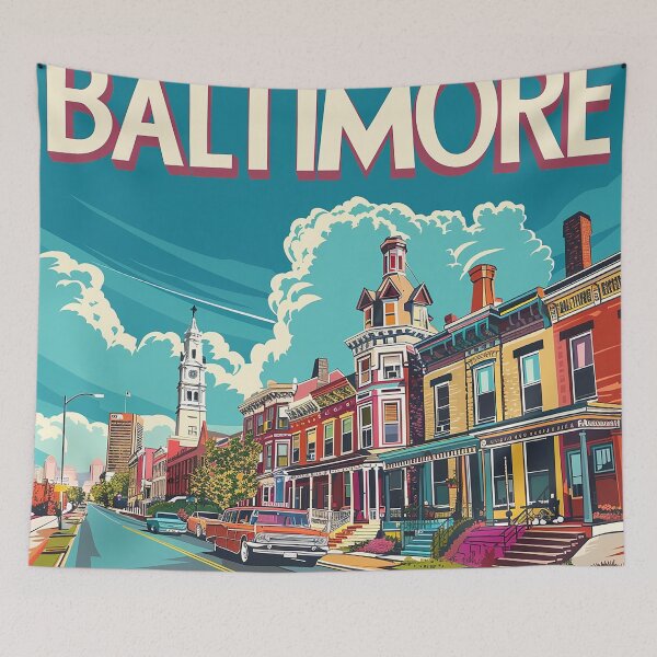 Item preview, Baltimore Print Baltimore Vector Art  designed and sold by nomiraclehere.