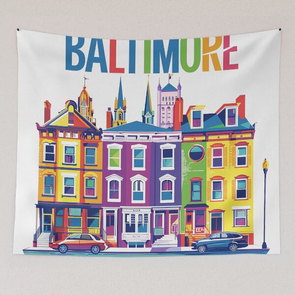 Item preview, Baltimore Print Baltimore Vector Art  designed and sold by nomiraclehere.