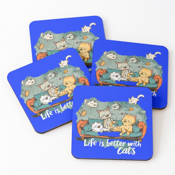 Item preview, Life is better with Cats designed and sold by FabulDeco2022.