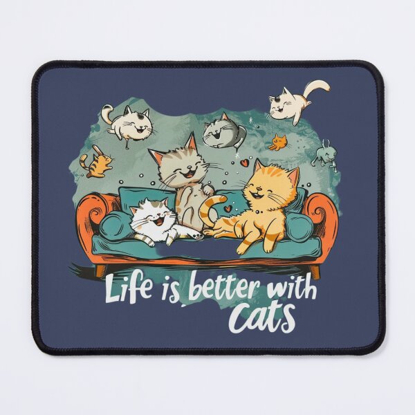 Item preview, Life is better with Cats designed and sold by FabulDeco2022.