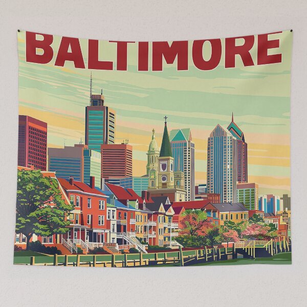 Item preview, Baltimore Print Baltimore Vector Art  designed and sold by nomiraclehere.