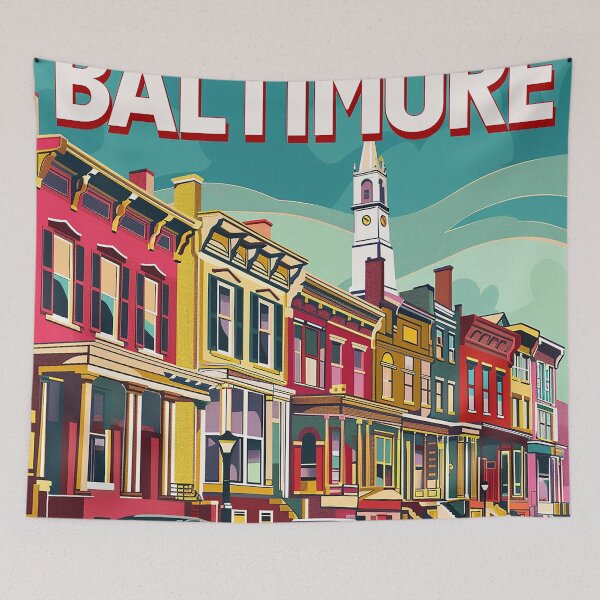 Item preview, Baltimore Print Baltimore Vector Art  designed and sold by nomiraclehere.