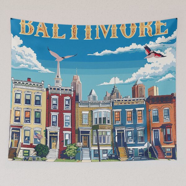 Item preview, Baltimore Print Baltimore Vector Art  designed and sold by nomiraclehere.