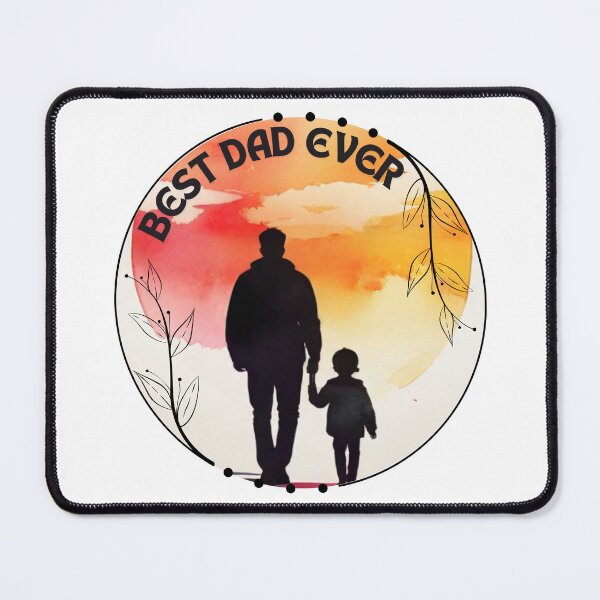 Item preview, Best Dad Ever, With Son & Sunset designed and sold by NavyB7480.