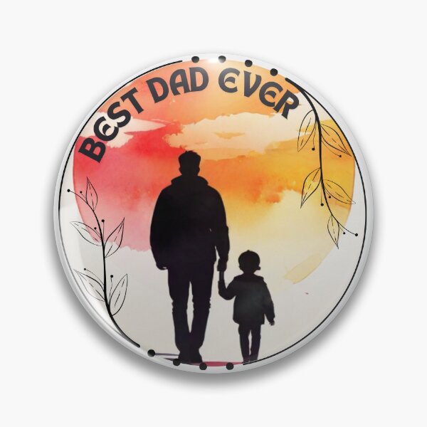Item preview, Best Dad Ever, With Son & Sunset designed and sold by NavyB7480.