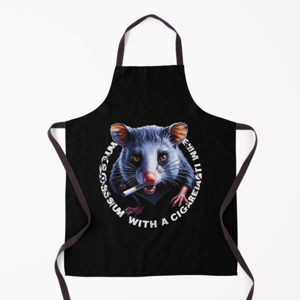 Item preview, Opossum with a Cigarette with the Inscription. designed and sold by GraveKey.