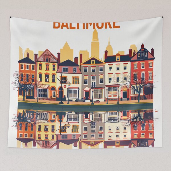 Item preview, Baltimore Print Baltimore Vector Art  designed and sold by nomiraclehere.
