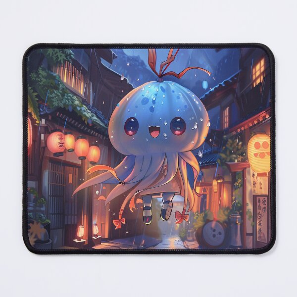 Item preview, Charming Karakasa Kozo Floating in Rainy Japanese Street designed and sold by sowhatesttop.
