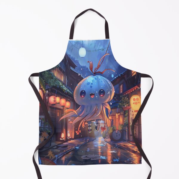 Item preview, Charming Karakasa Kozo Floating in Rainy Japanese Street designed and sold by sowhatesttop.