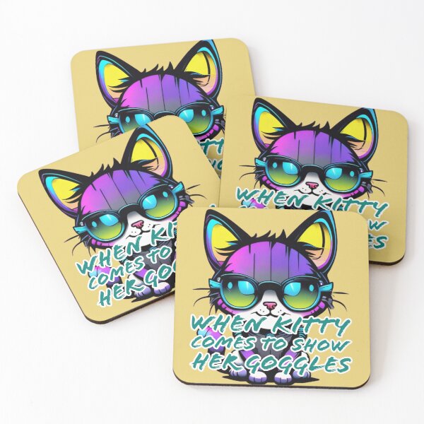 Item preview, When Kitty Comes To Show Her Goggles designed and sold by DesignPrePress.