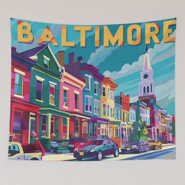 Item preview, Baltimore Print Baltimore Vector Art  designed and sold by nomiraclehere.