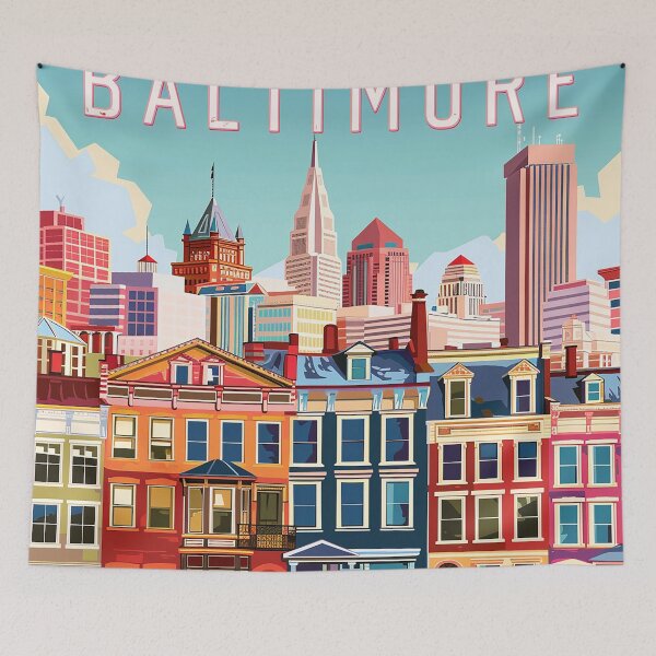 Item preview, Baltimore Print Baltimore Vector Art  designed and sold by nomiraclehere.