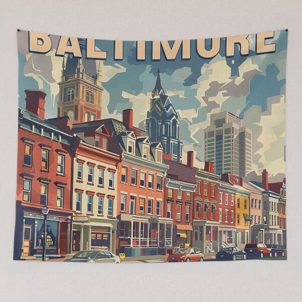 Item preview, Baltimore Print Baltimore Vector Art  designed and sold by nomiraclehere.