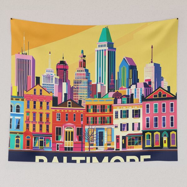 Item preview, Baltimore Print Baltimore Vector Art  designed and sold by nomiraclehere.