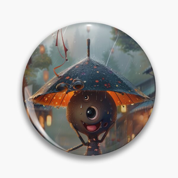 Item preview, Charming Karakasa Kozo Floating in Rainy Japanese Street designed and sold by sowhatesttop.