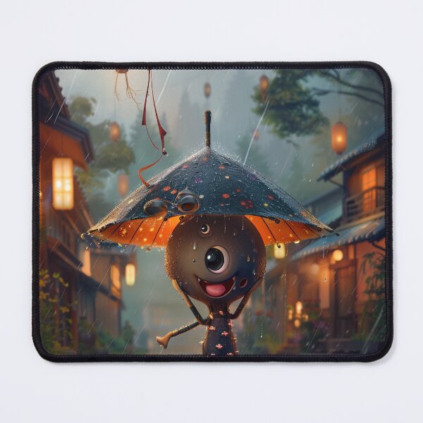 Item preview, Charming Karakasa Kozo Floating in Rainy Japanese Street designed and sold by sowhatesttop.