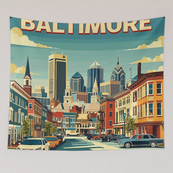Item preview, Baltimore Print Baltimore Vector Art  designed and sold by nomiraclehere.