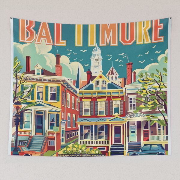 Item preview, Baltimore Print Baltimore Vector Art  designed and sold by nomiraclehere.