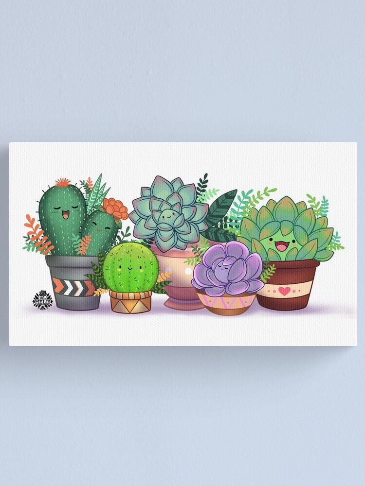 Mini Cactus Garden Wall Decals