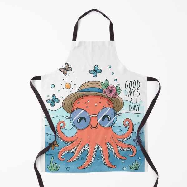 Item preview, Octopus orange Cute Glasses Vintage Hat in Sea designed and sold by Nanthanon.