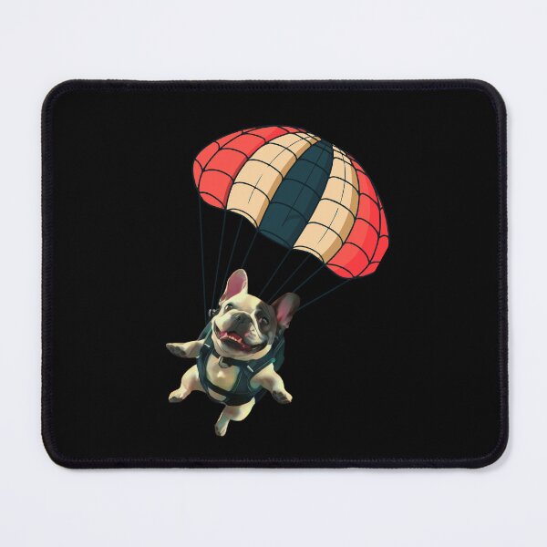 Item preview, French bulldog with a parachute designed and sold by JAGA-ALIME.