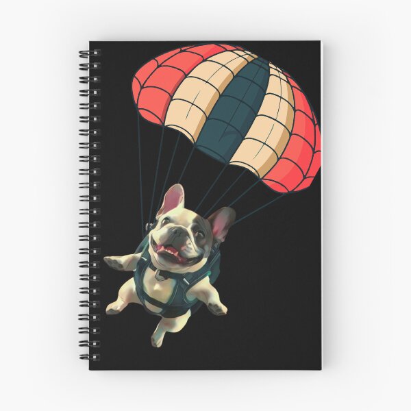 Item preview, French bulldog with a parachute designed and sold by JAGA-ALIME.