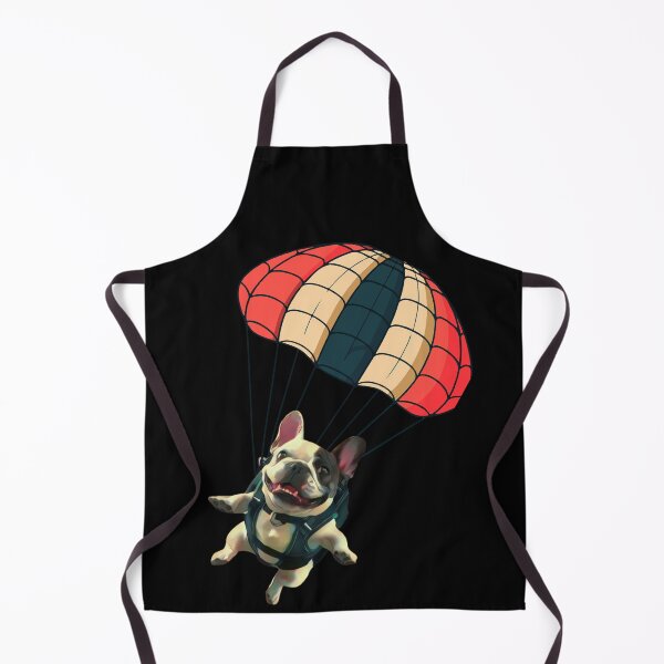Item preview, French bulldog with a parachute designed and sold by JAGA-ALIME.