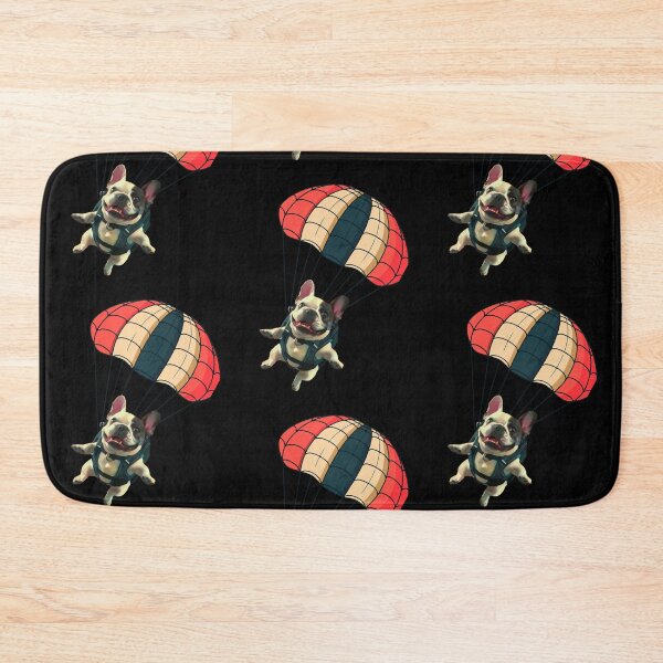 Item preview, French bulldog with a parachute designed and sold by JAGA-ALIME.