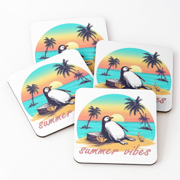 Item preview, Penguin on the beach designed and sold by KagayakuStore.