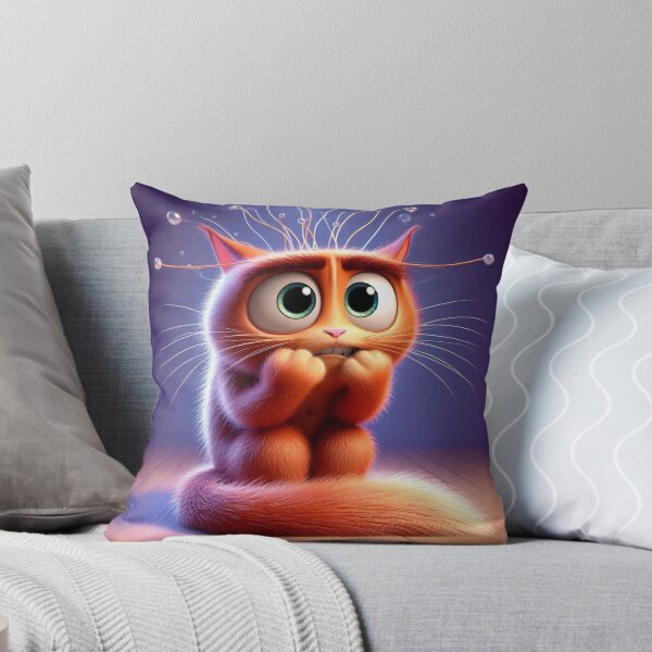 Item preview, Anxiety Cat Inside Out - Michi Ansiedad Del Vés designed and sold by FashionTales.