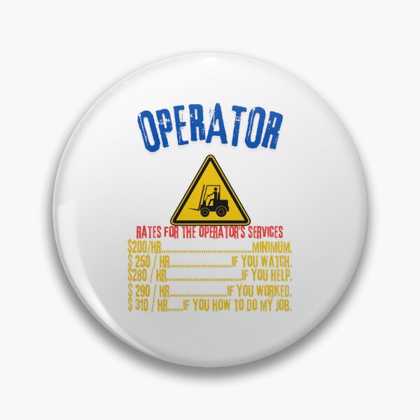 Item preview, Operator Rates - Modern Crane Operator Design designed and sold by Colorful-Garden.