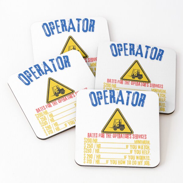 Item preview, Operator Rates - Modern Crane Operator Design designed and sold by Colorful-Garden.
