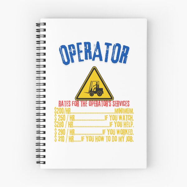 Item preview, Operator Rates - Modern Crane Operator Design designed and sold by Colorful-Garden.
