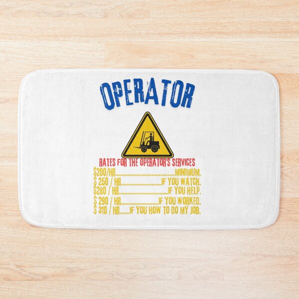 Item preview, Operator Rates - Modern Crane Operator Design designed and sold by Colorful-Garden.