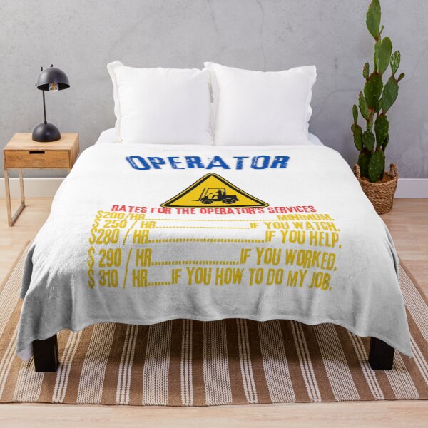 Item preview, Operator Rates - Modern Crane Operator Design designed and sold by Colorful-Garden.
