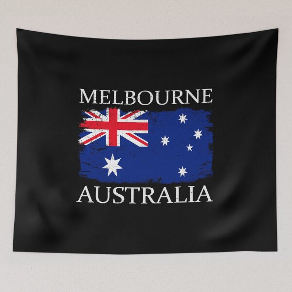 Item preview, Melbourne Australia Flag Melbourne Tourist Australia Visitor designed and sold by farhanhafeez.