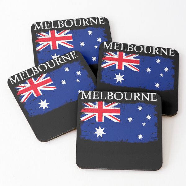 Item preview, Melbourne Australia Flag Melbourne Tourist Australia Visitor designed and sold by farhanhafeez.