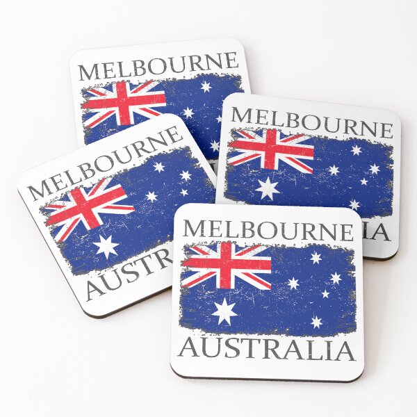 Item preview, Melbourne Australia Flag Melbourne Tourist Australia Visitor designed and sold by farhanhafeez.