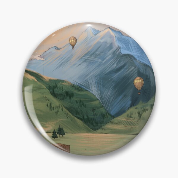 Item preview, Fantasy landscape with forest and mountains designed and sold by Munaalunaa.