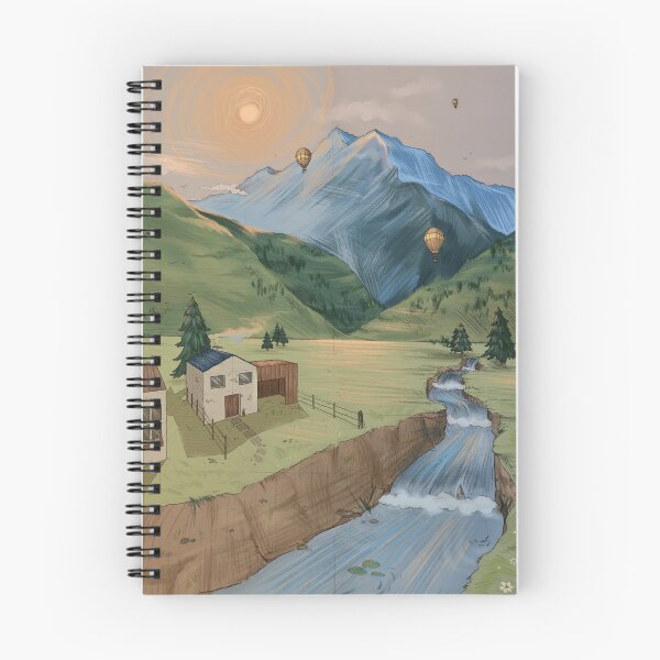 Item preview, Fantasy landscape with forest and mountains designed and sold by Munaalunaa.