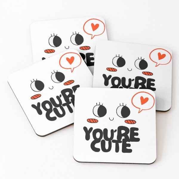 Item preview, Adorable Eyes Line Art Quote | Cute Illustration Sticker designed and sold by Blendfactor.