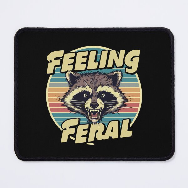 Item preview, Feeling Feral Retro Raccoon Embrace Your Wild Side designed and sold by Flowrena.