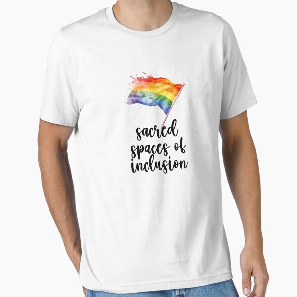 Item preview, Sacred Spaces of Inclusion Phrase Supporting LGBTQ Community designed and sold by FemiBiutti.