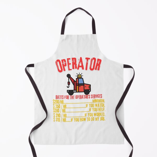 Item preview, Operator Rates - Modern Crane Operator Design designed and sold by Colorful-Garden.