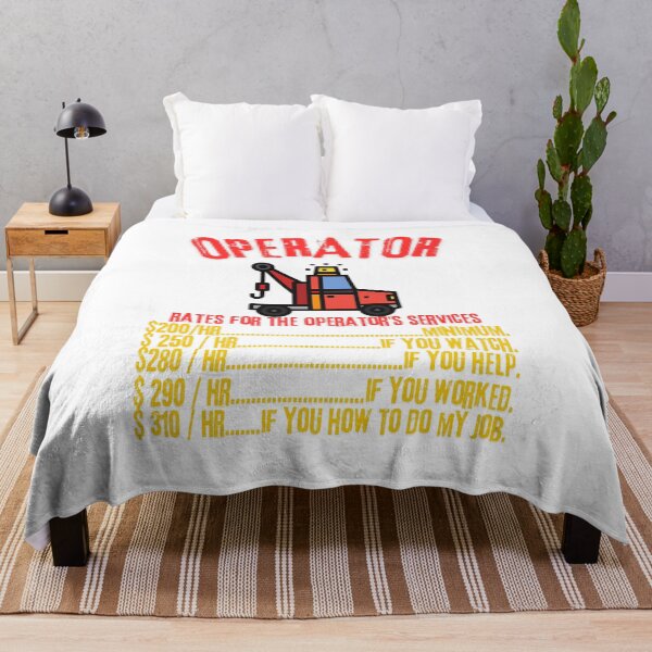 Item preview, Operator Rates - Modern Crane Operator Design designed and sold by Colorful-Garden.