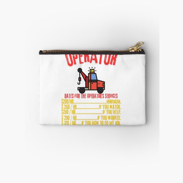 Item preview, Operator Rates - Modern Crane Operator Design designed and sold by Colorful-Garden.