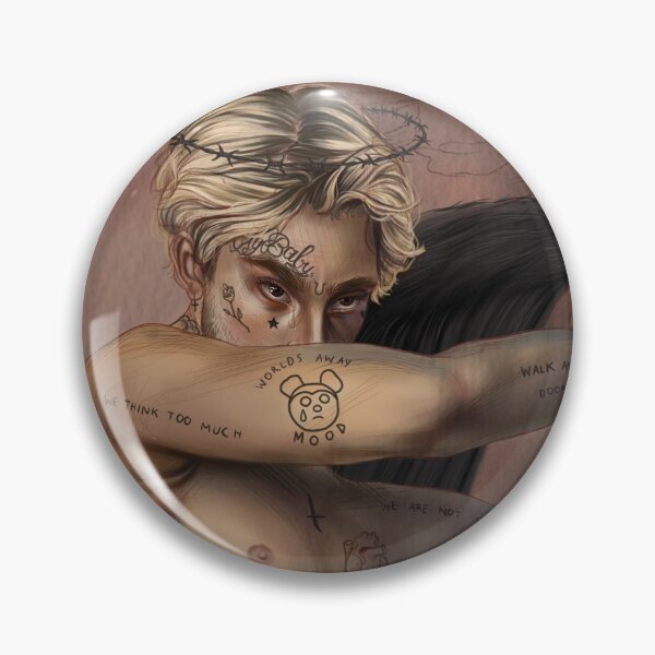 Item preview, Lil Peep drawing (hellboy) designed and sold by Munaalunaa.