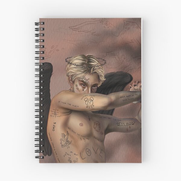 Item preview, Lil Peep drawing (hellboy) designed and sold by Munaalunaa.
