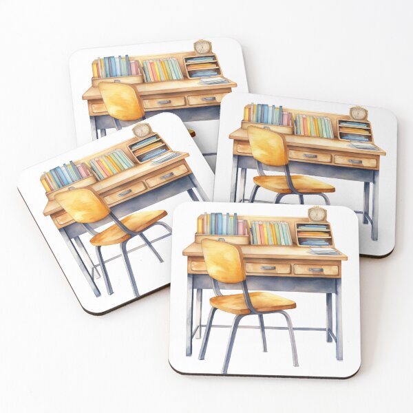 Item preview,  Back to School - School Desk designed and sold by GiraffeCreative.